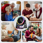 4-in-1 Wireless Induction Speaker with RGB Lights & Phone Stand | 360° Rotating Design
